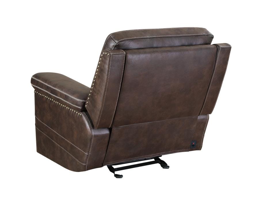 Wixom Power^2 Glider Recliner Brown