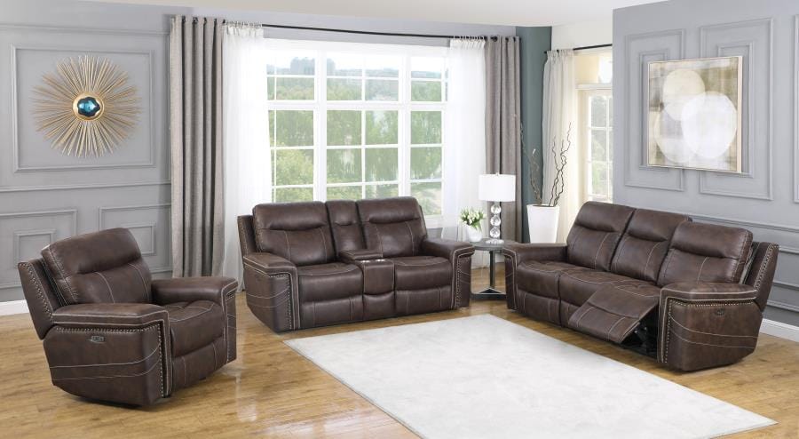 Wixom Power^2 Glider Recliner Brown