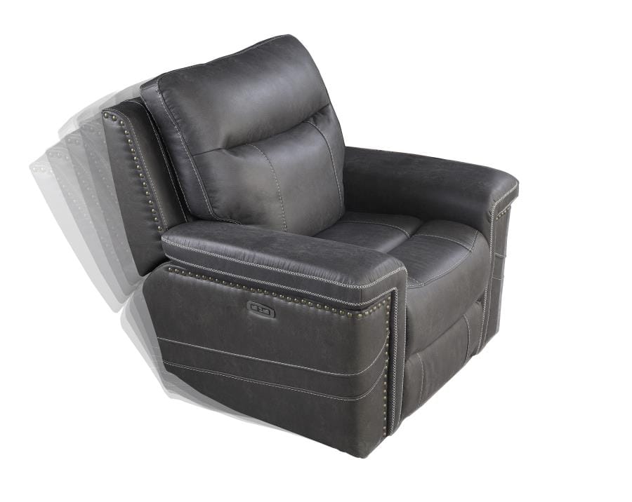 Wixom Power^2 Glider Recliner Charcoal