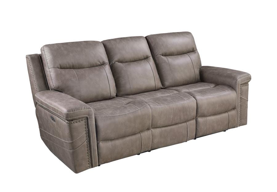 Wixom Cushion Back Power^2 Sofa Taupe