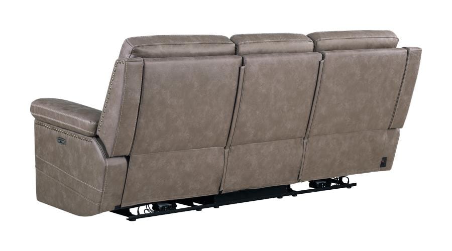 Wixom Cushion Back Power^2 Sofa Taupe