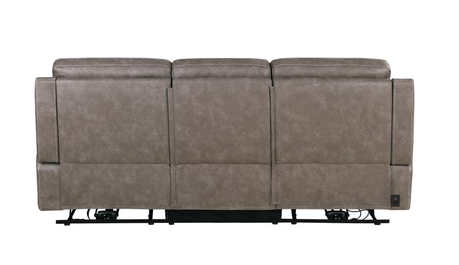 Wixom Cushion Back Power^2 Sofa Taupe