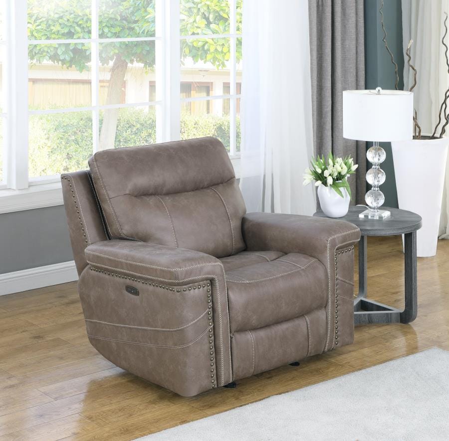 Wixom Power^2 Glider Recliner Taupe