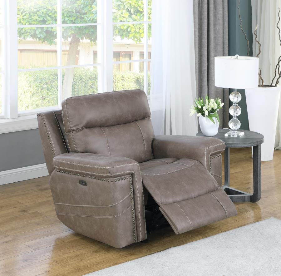 Wixom Power^2 Glider Recliner Taupe