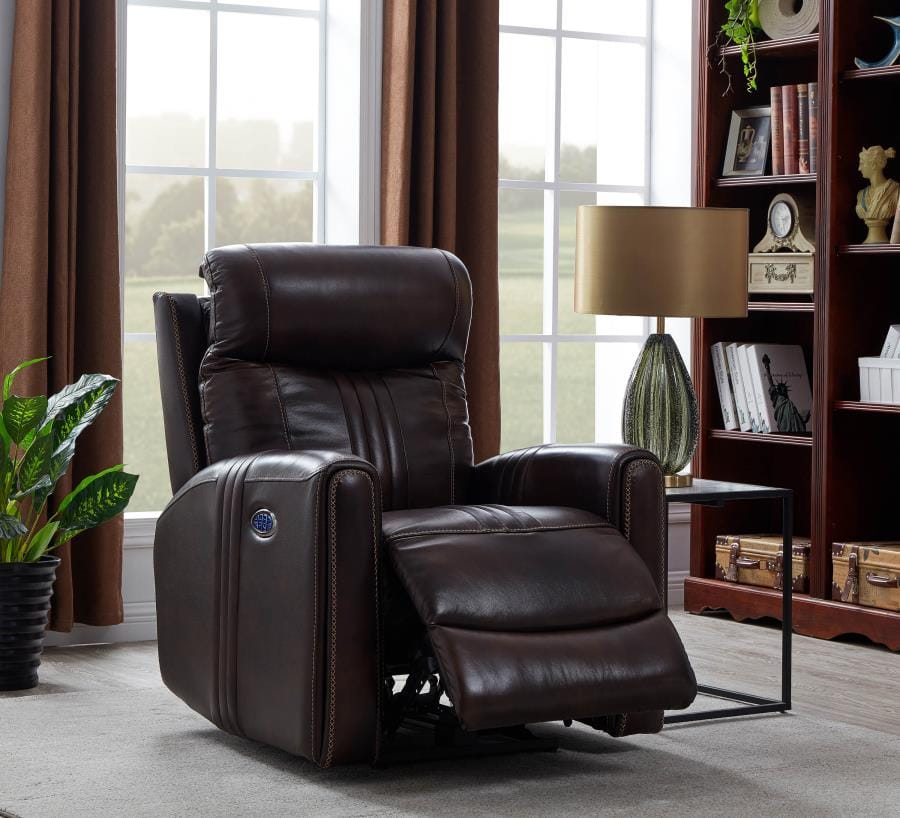 Cushion Back Power^3 Recliner Brown