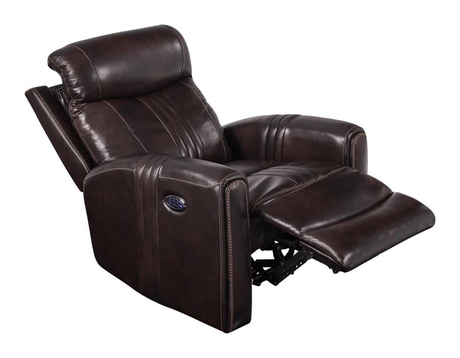 Cushion Back Power^3 Recliner Brown