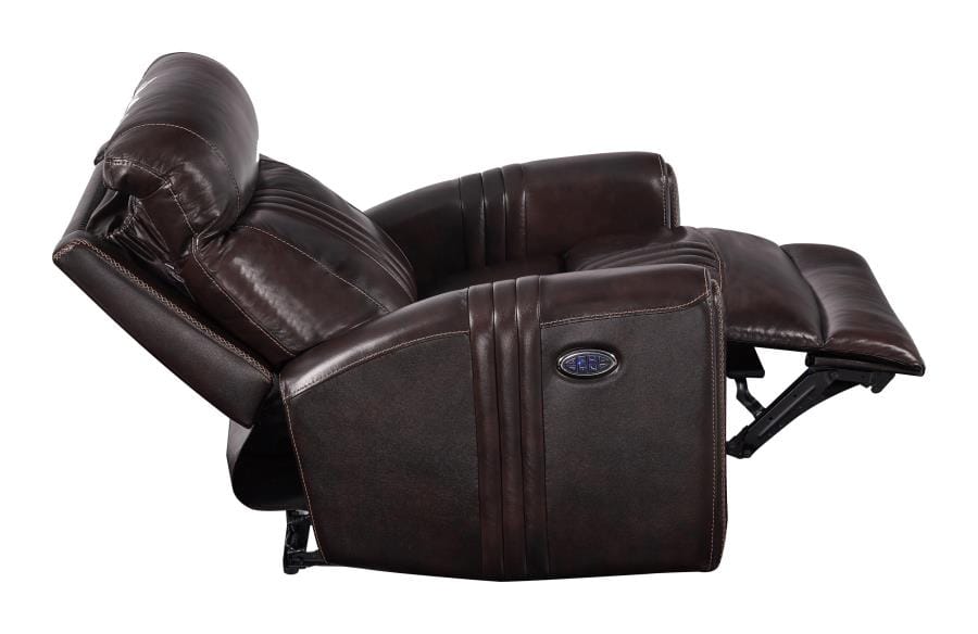 Cushion Back Power^3 Recliner Brown