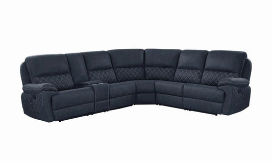 Variel 6-piece Modular Motion Sectional Blue