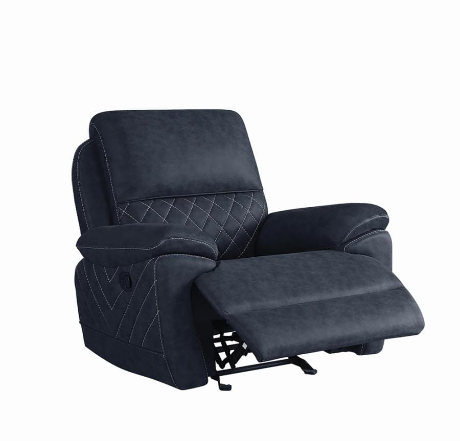 Variel Glider Recliner Blue