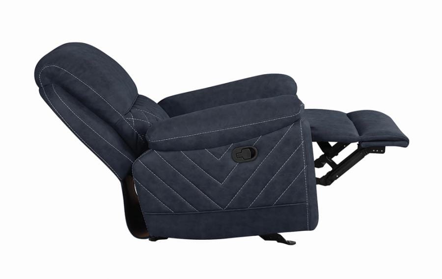 Variel Glider Recliner Blue