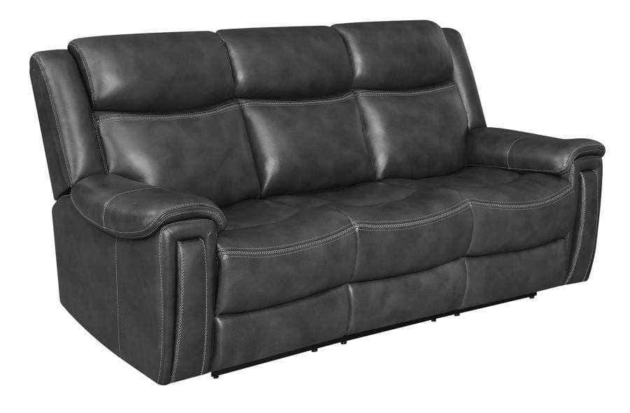 Shallowford 3-piece Upholstered Power^2 Sectional Hand Rubbed Charcoal