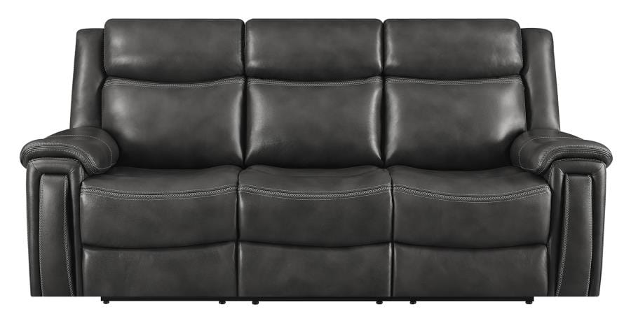 Shallowford 3-piece Upholstered Power^2 Sectional Hand Rubbed Charcoal