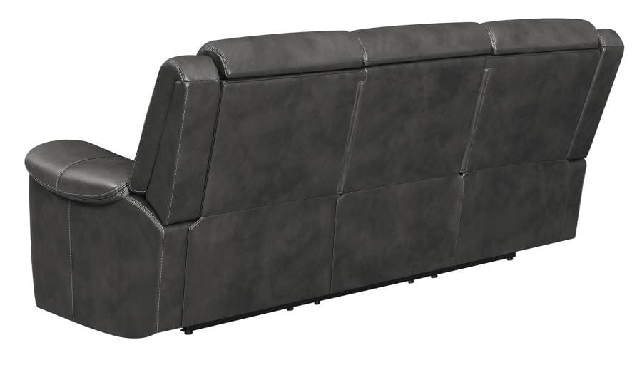 Shallowford 3-piece Upholstered Power^2 Sectional Hand Rubbed Charcoal