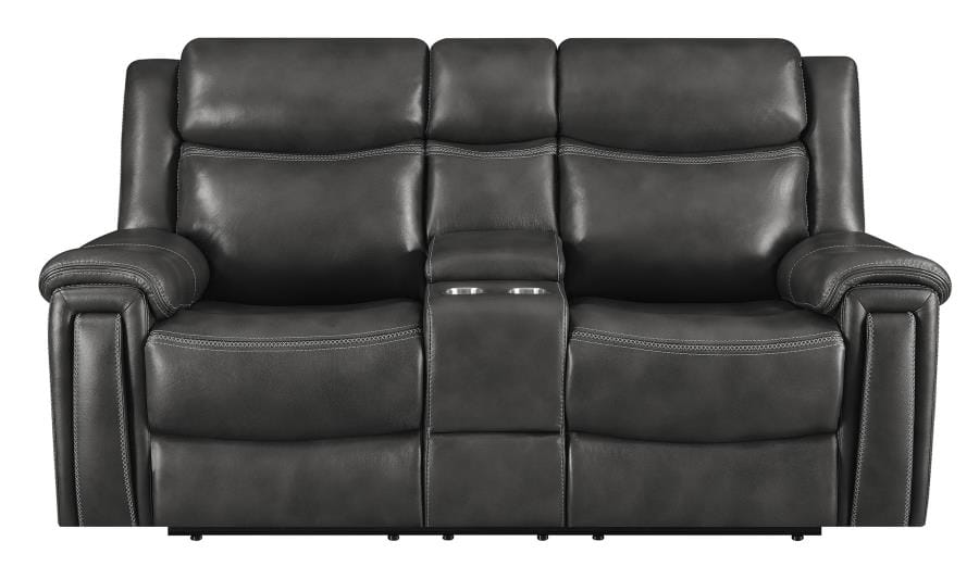 Shallowford 3-piece Upholstered Power^2 Sectional Hand Rubbed Charcoal