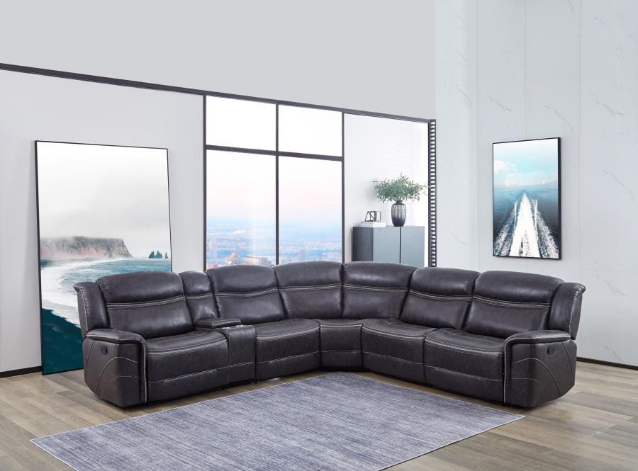 Bluefield 6-piece Modular Motion Sectional Charcoal