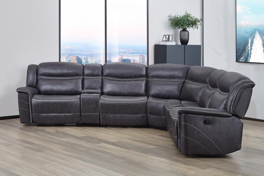 Bluefield 6-piece Modular Motion Sectional Charcoal