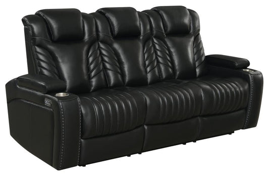 Bismark Power^2 Sofa with Drop-down Table Black