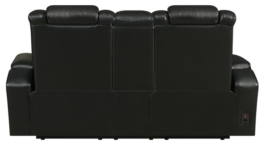 Bismark Power^2 Loveseat with Console Black