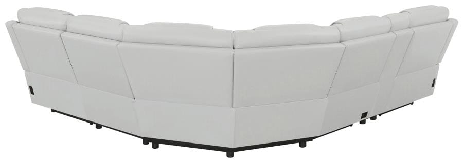 Garnet 6-piece Modular Power^2 Sectional Light Grey