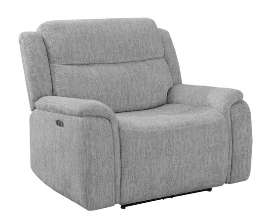 Wagner Power^2 Recliner with Power Headrest Light Grey