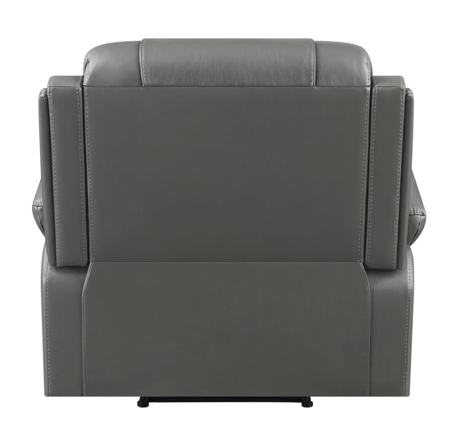 Flamenco Tufted Upholstered Recliner Charcoal