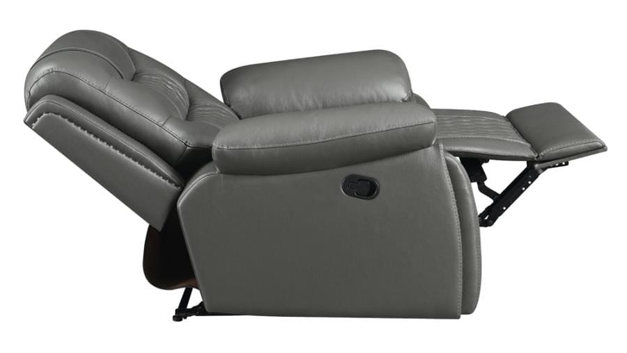 Flamenco Tufted Upholstered Recliner Charcoal