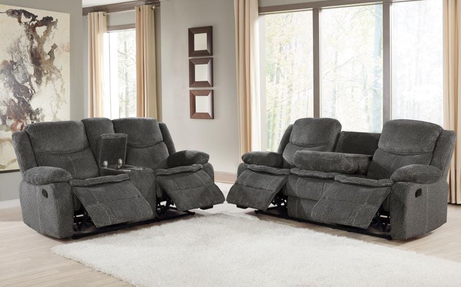 Jennings 2-piece Motion Living Room Set Charcoal