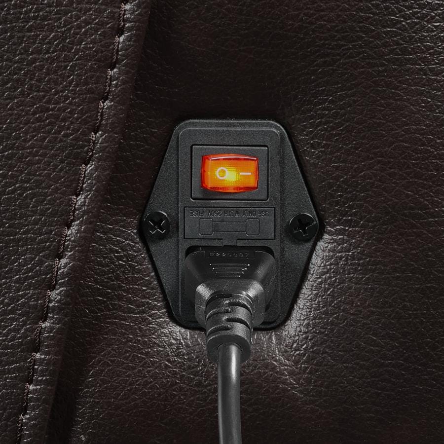 Longport Upholstered Power Glider Recliner Dark Brown
