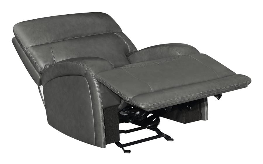 Longport 3-piece Upholstered Power Living Room Set Charcoal