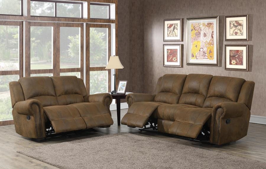 Sir Rawlinson Upholstered Living Room Set Buckskin Brown