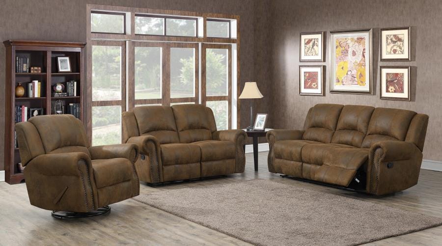 Sir Rawlinson Upholstered Living Room Set Buckskin Brown