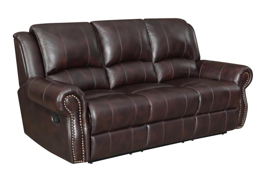 Sir Rawlinson Upholstered Living Room Set Dark Brown