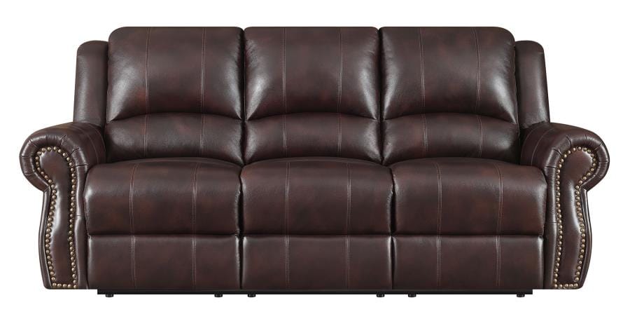 Sir Rawlinson Upholstered Living Room Set Dark Brown