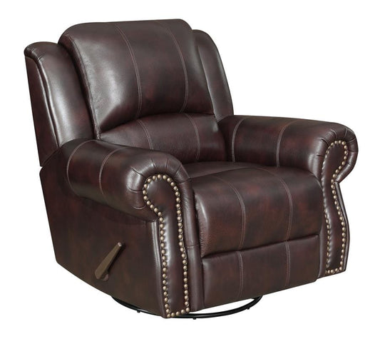 Sir Rawlinson Swivel Rocker Recliner Dark Brown