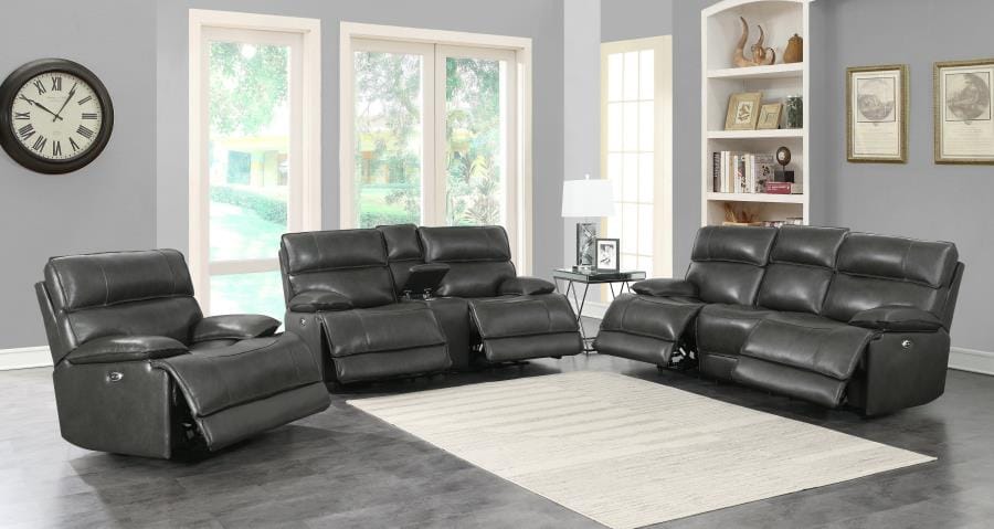 Stanford 3-piece Power Living Room Set Charcoal