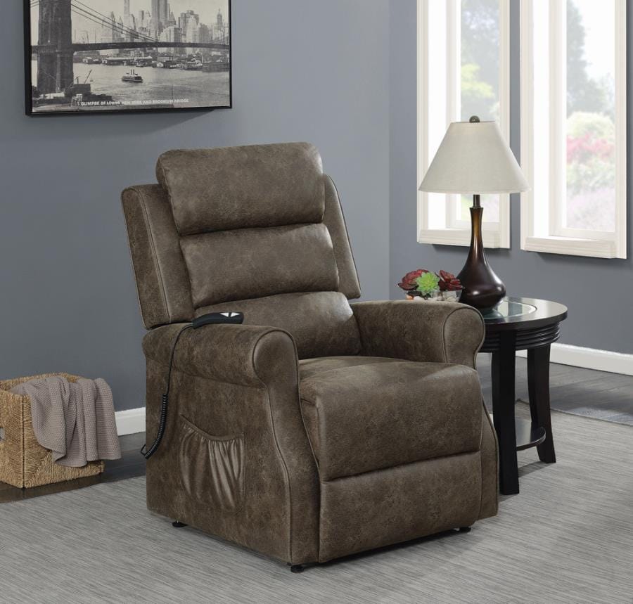 Power Lift Recliner Brown