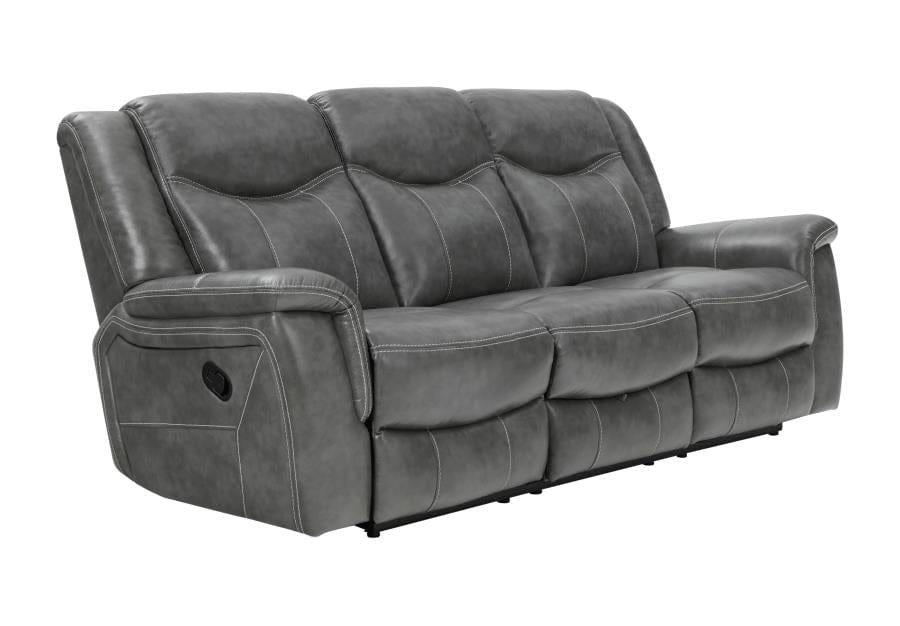 Conrad Upholstered Motion Sofa Cool Grey