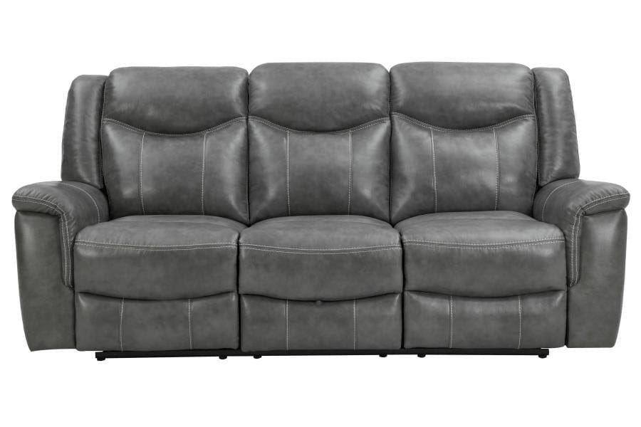 Conrad Upholstered Motion Sofa Cool Grey