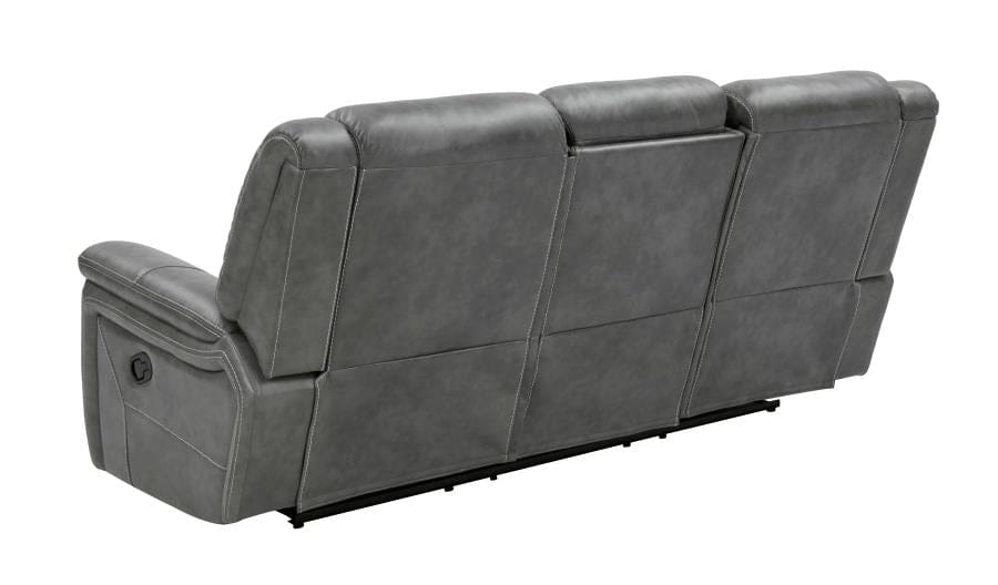 Conrad Upholstered Motion Sofa Cool Grey