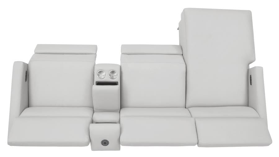 Beryl 4-piece Power^2 Sectional Light Grey