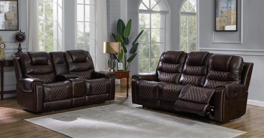 North Upholstered Tufted Living Room Set