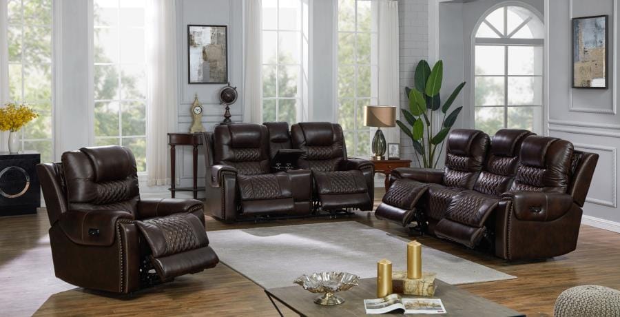 North Upholstered Tufted Living Room Set