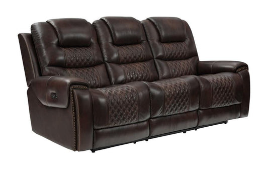 North Cushion Back Power^2 Sofa Dark Brown