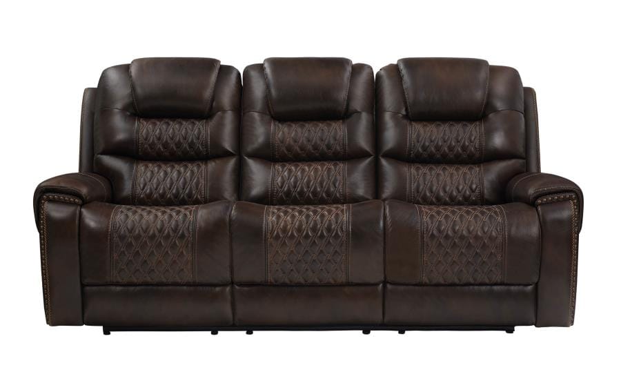 North Cushion Back Power^2 Sofa Dark Brown