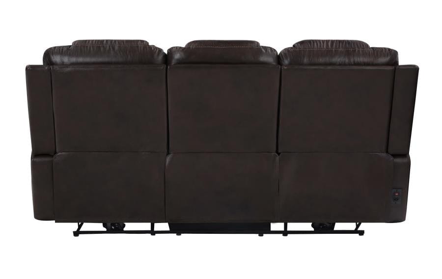 North Cushion Back Power^2 Sofa Dark Brown