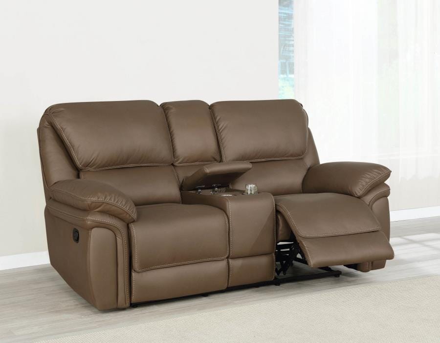 Breton Upholstered Tufted Back Motion Loveseat