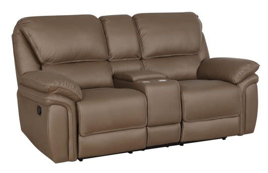 Breton Upholstered Tufted Back Motion Loveseat