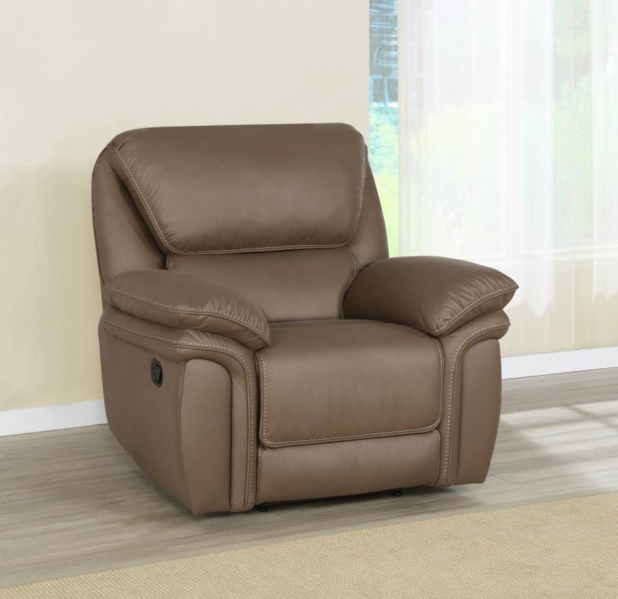 Breton Upholstered Tufted Back Recliner