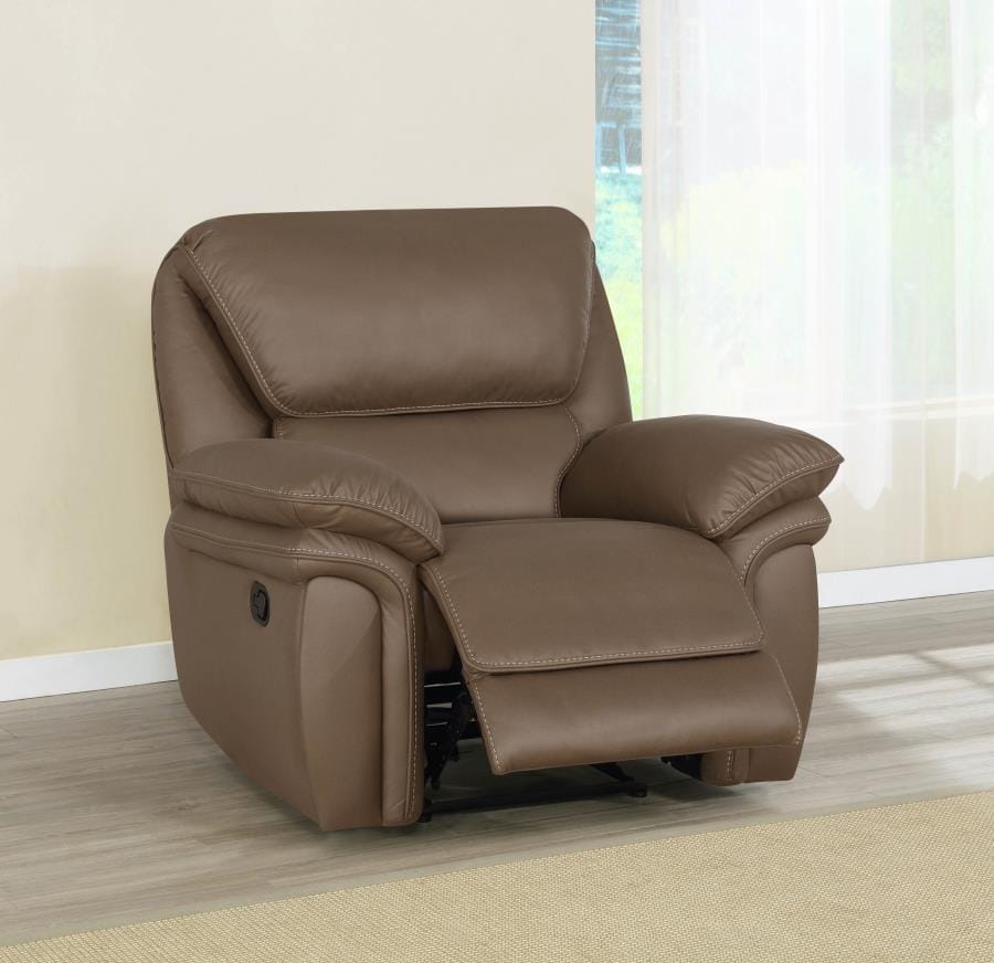 Breton Upholstered Tufted Back Recliner