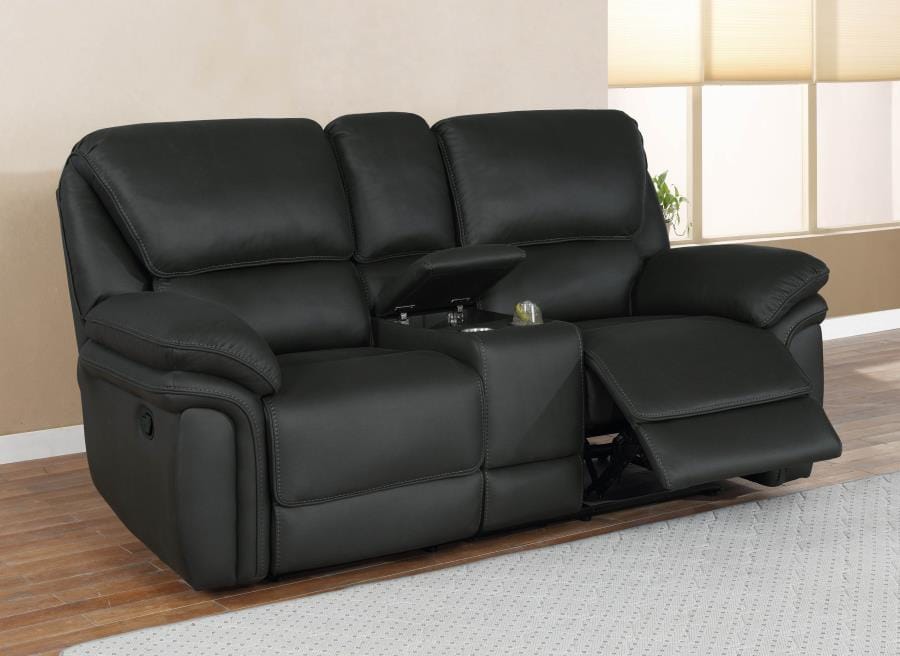 Breton Upholstered Tufted Back Motion Loveseat